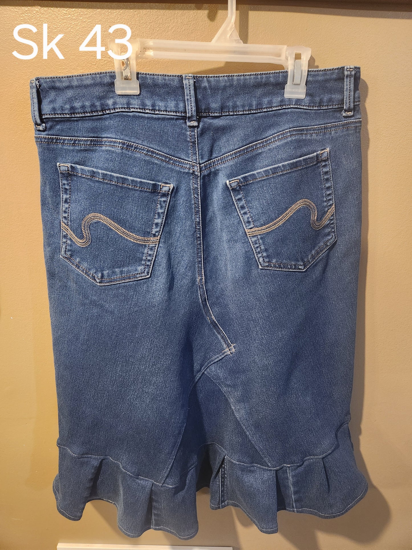Skirt 43 Modest Jean Skirt 33" waist.