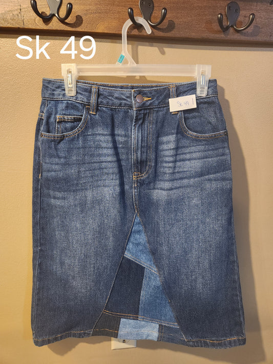 Skirt 49 Modest Size 4 Ladies Jean Skirt