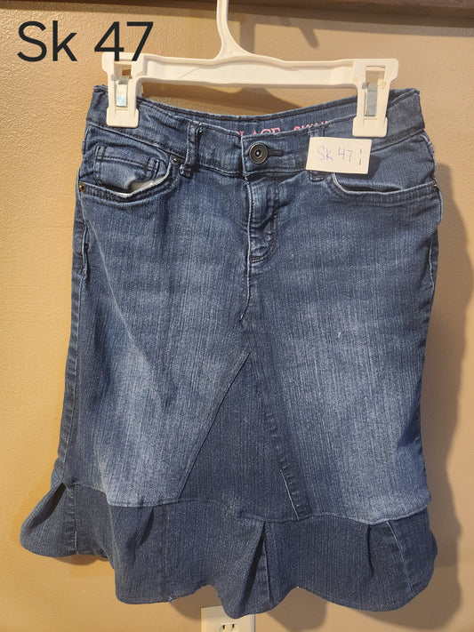 Skirt 47 Modest Kids Jean Skirt Size 10