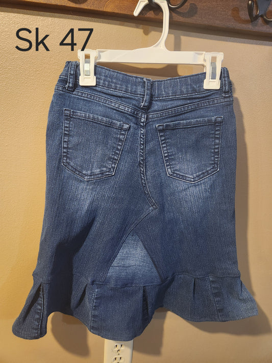 Skirt 47 Modest Kids Jean Skirt Size 10
